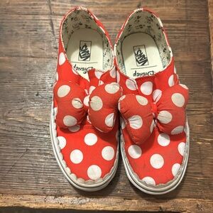 Rare Gore Vans x Disney Minnie Mouse Bow Slip On